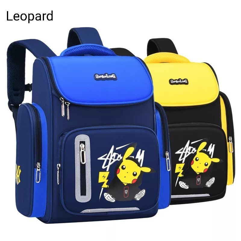 Tas Ransel Anak Sekolah Ngaji Laki-laki Perempuan Tk SD Karakter Motif Pokemon Terbaru 2022 -Kuning Biru