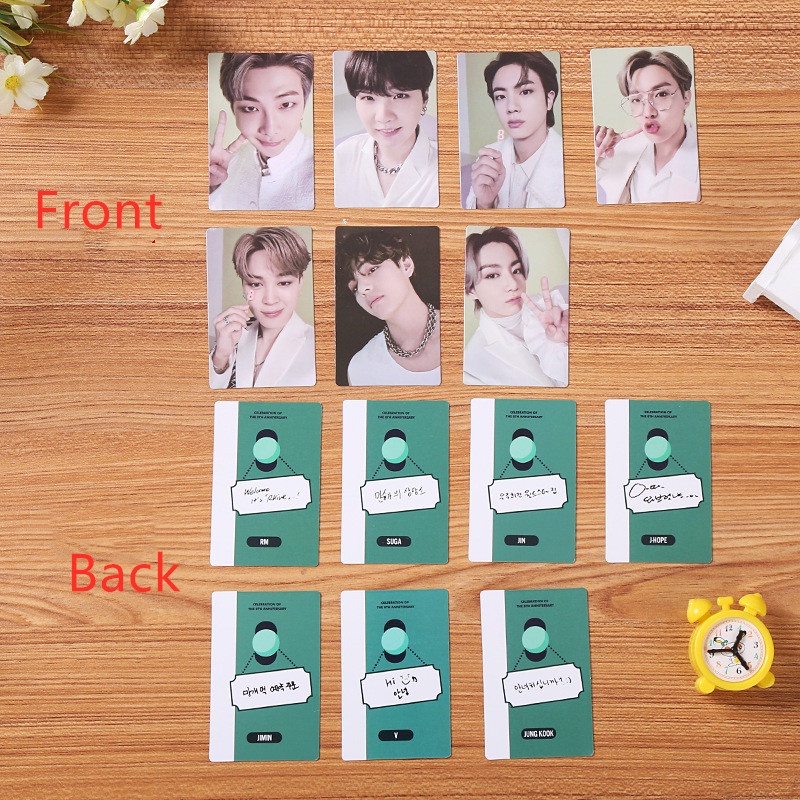 7 / 8pcs / set Kartu Lomo Foto Kpop BTS Map of the Soul On: E Untuk Koleksi