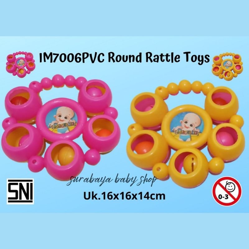 ROUND RATTLE TOYS IM7006PVC