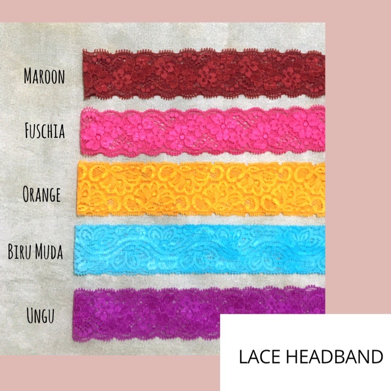 Bandana Bayi Renda (Lace Baby Headband)