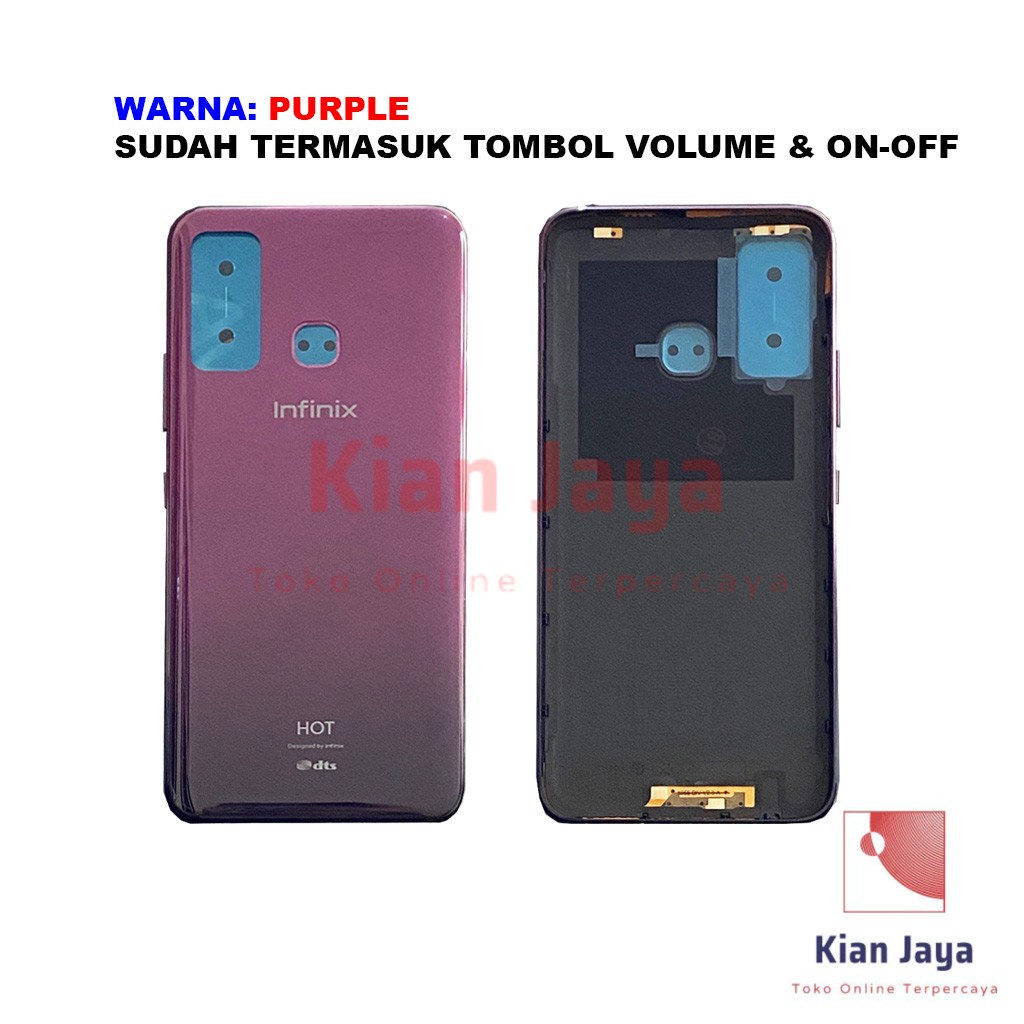 Back Cover Backdoor Infinix Hot 9 X655 Tutup Belakang Baterai Cassing Casing Backcase Original