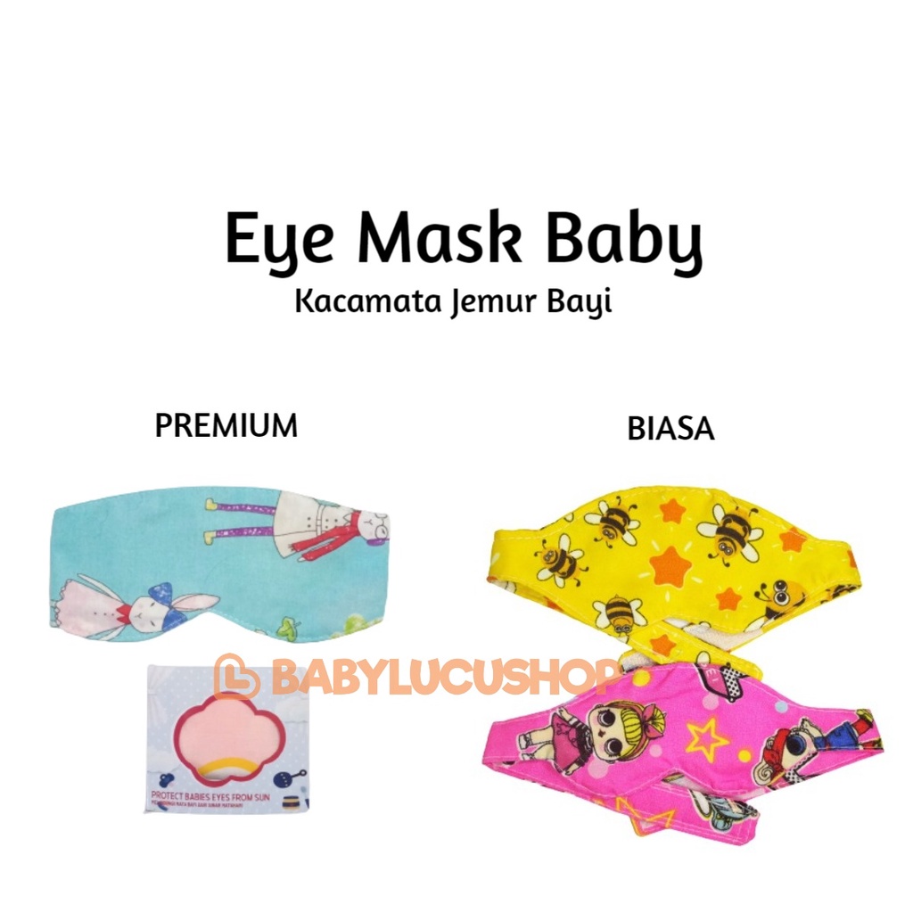 Kacamata Jemur Bayi | Penutup Mata Bayi | Eye Mask Baby | Tutup Mata Bayi | Kaca Mata Bayi