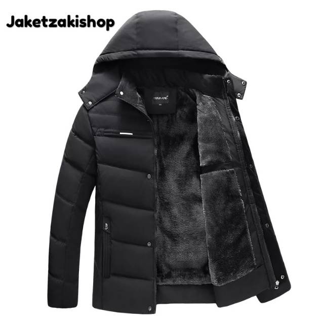 Jaket Winter Pria Hitam / Jaket Outdoor