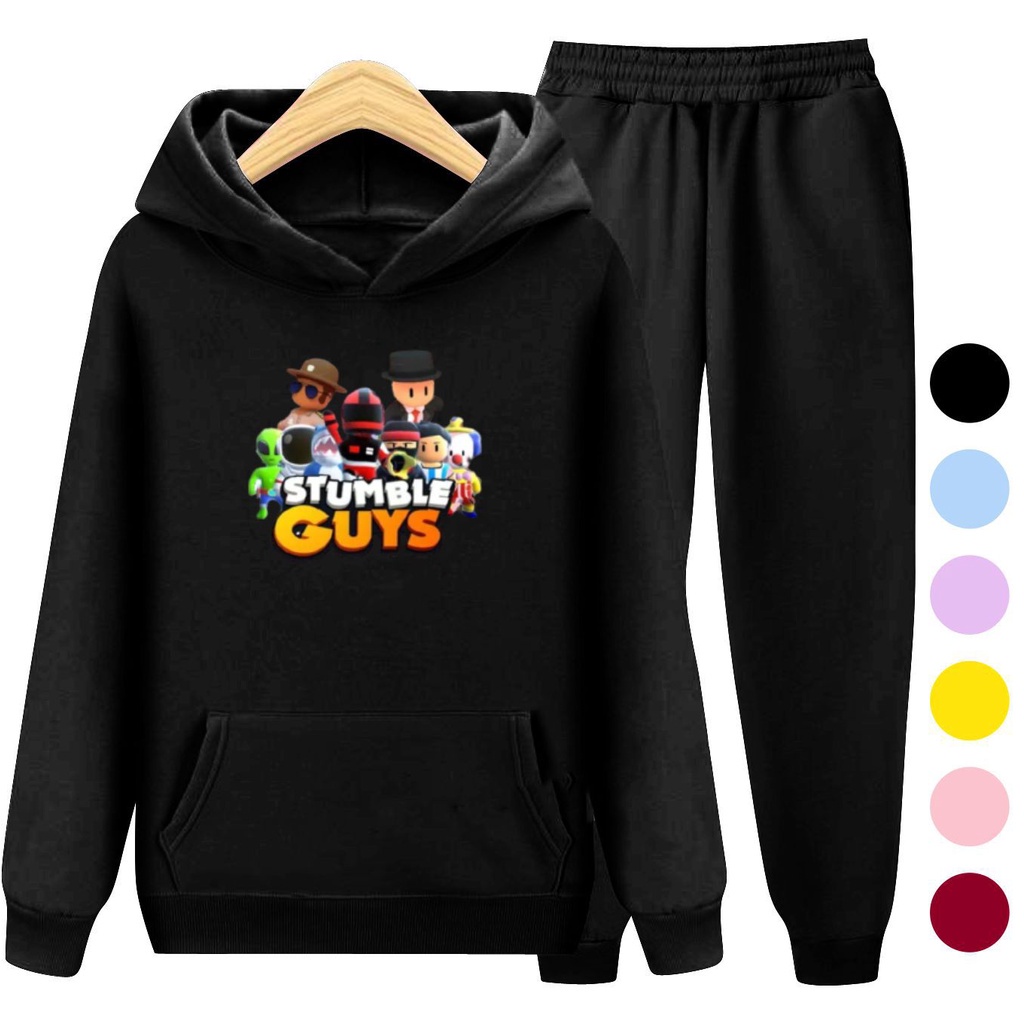 Setelan Anak Sweater Hoodie STUMBLE GUYS / Set Sweater Anak-Remaja Laki Laki Perempuan Size S, M, XL , XXL