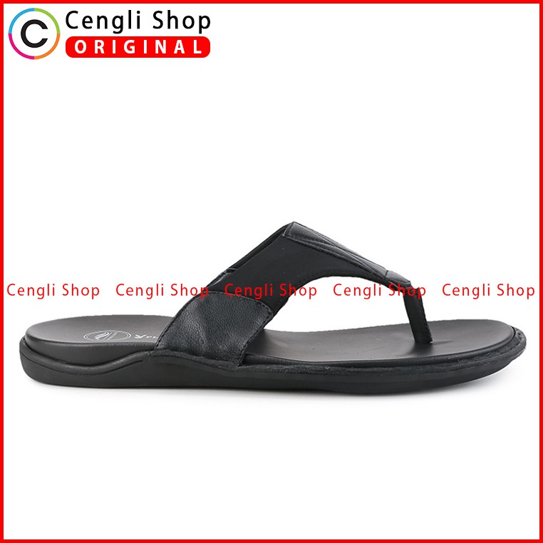 PLAYBOY SANDAL JEPIT KULIT CASUAL PRIA ORIGINAL TERBARU HITAM PLC6