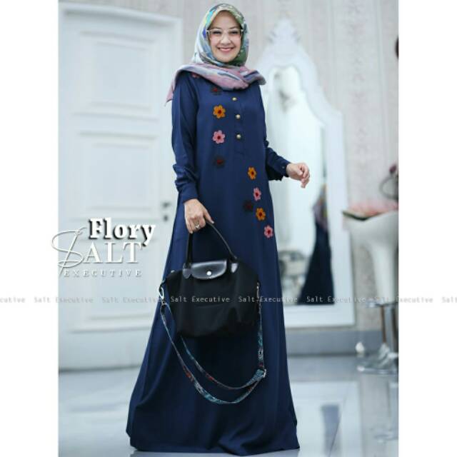 FLORY, GAMIS BAHAN COTTON MANGO BY SALT EXECUTIVE, Dress Panjang Maxi Maxy Katun Adem Nyaman Dipakai