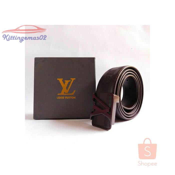 IKAT PINGGANG PRIA GESPER SABUK KTG2I1983 LOUIS VUITTON 132 BROWN