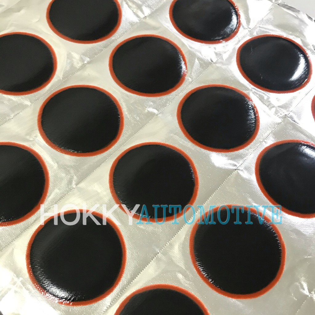 tambal ban dalam maruni 5cm / lembaran karet tambal ban dalam maruni