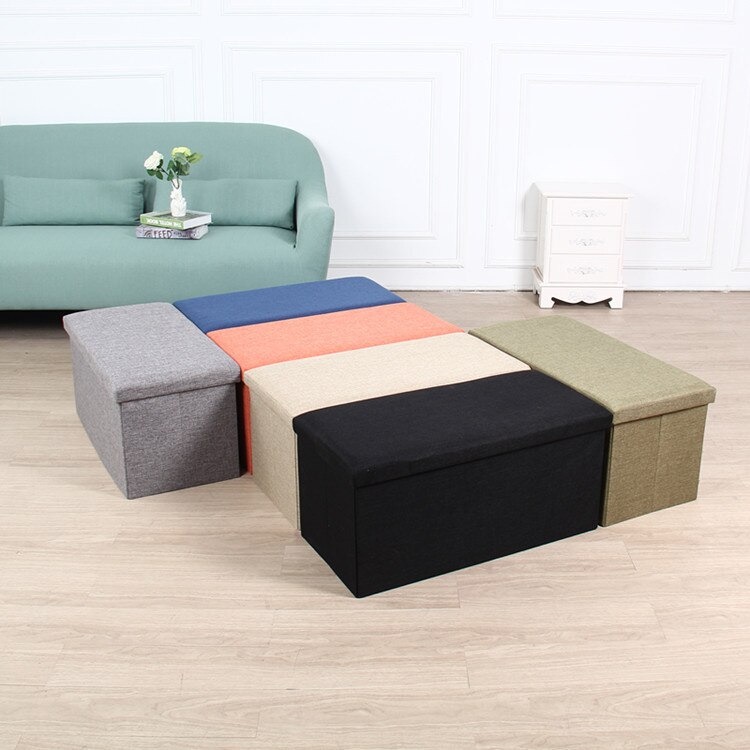 TAFFHOME Sofa Kotak Penyimpanan Foldable Storage Container 76x38X38CM