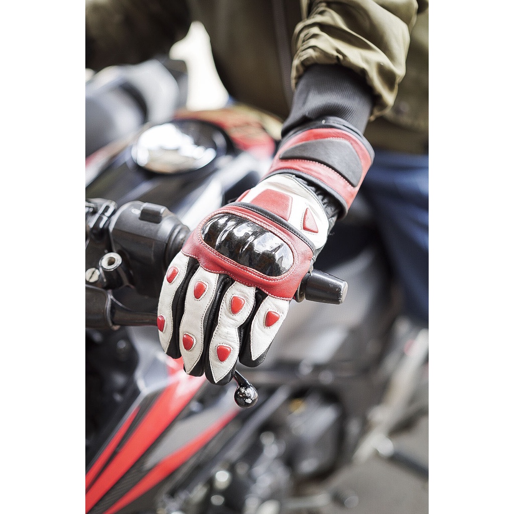 Jayuwan SN21MP Sarung Tangan Motor Bahan Kulit Domba Asli