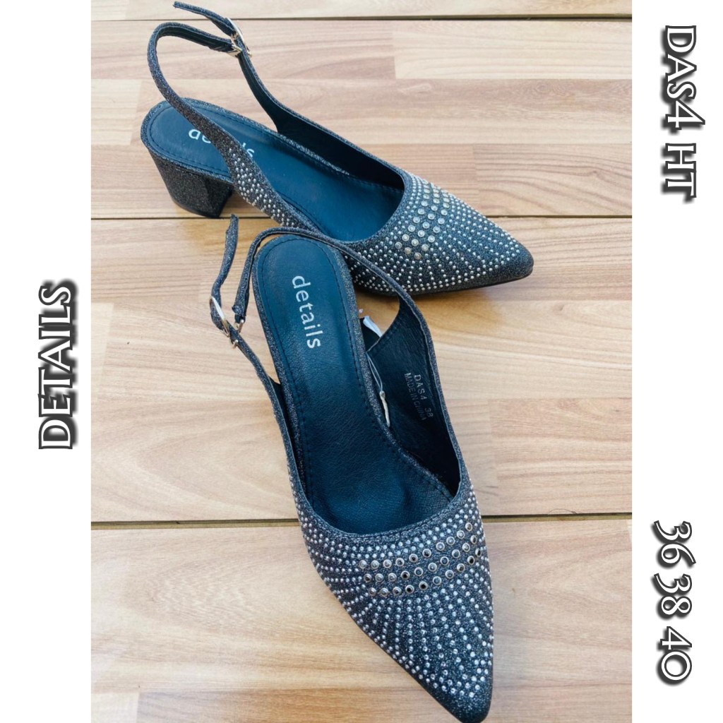 sepatu heels permata cantik