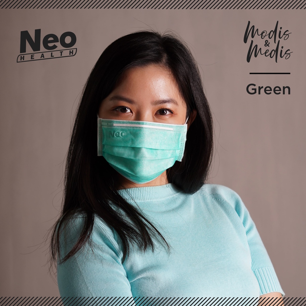 ⭐ BAGUS ⭐ NEO MASK | Masker Neo Medis Modis  Budget | Neo Medis Earloop 3Ply Isi 40 Sheets