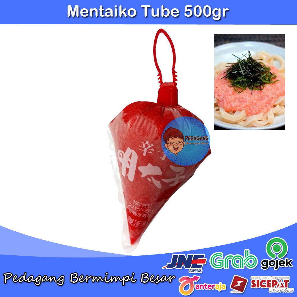 Mentaiko Tube 500gr | Telur Ikan Cod | Pollock Roe