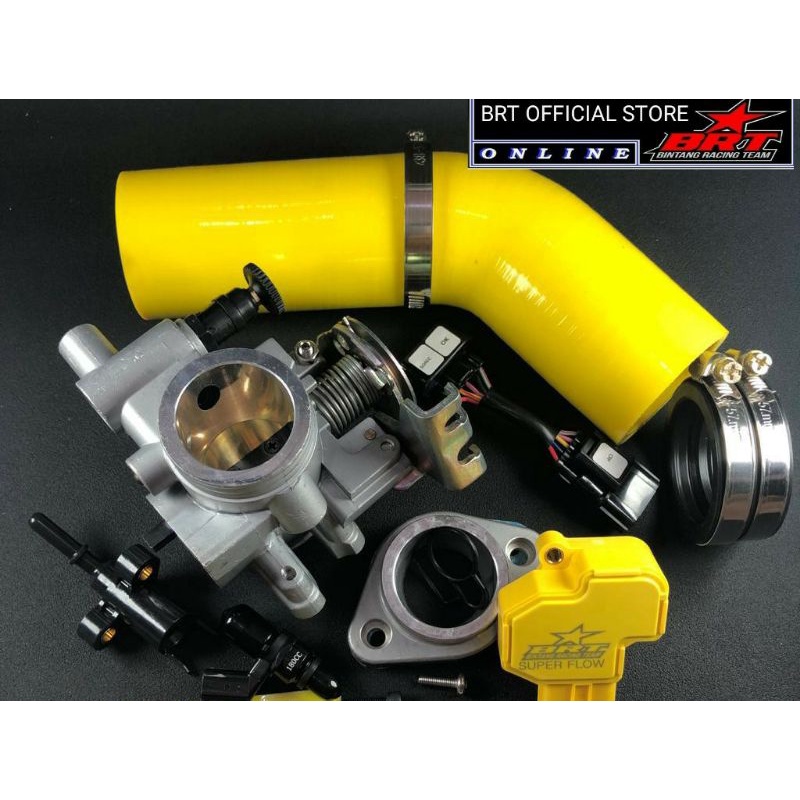 THROTTLE BODY BRT CRF 150 SUPER FLOW MEDIUM SINGLE INJECTOR CRF 150 BRT BOGOR ORIGINAL BRT
