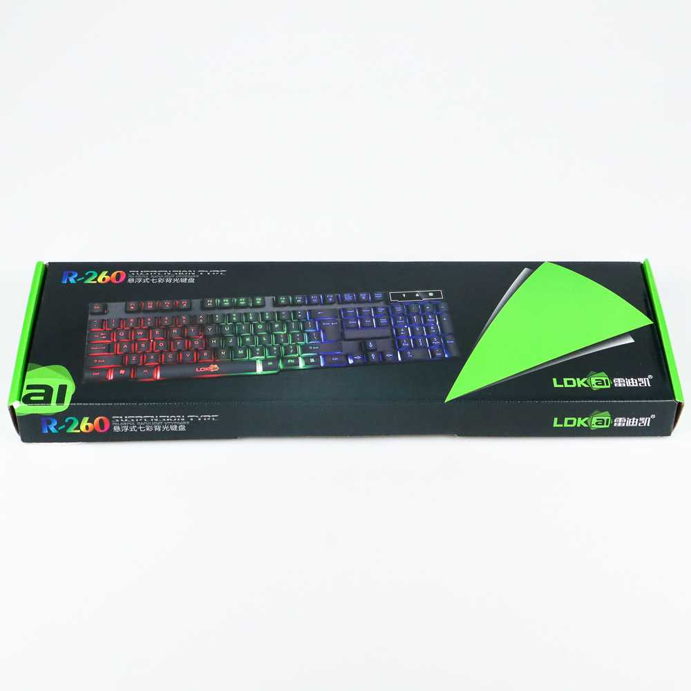 LDKAI Gaming Keyboard RGB LED Wired - R260 ( Al-Yusi )