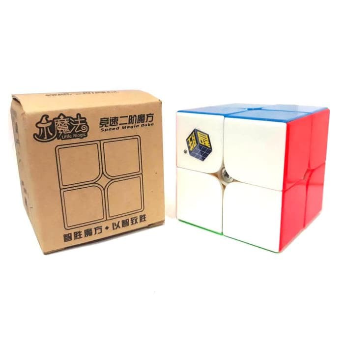 Rubik Yongjun - Rubik Kubus - Pelumas Rubik Rubik 2X2 Yuxin Little Magic 2X2 Stickerless Produk