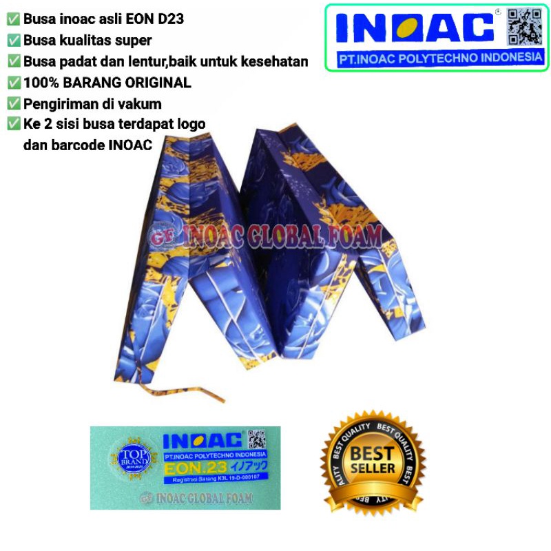 Kasur lipat 4 inoac tebal 10cm dan 15 inoac asli EON D23