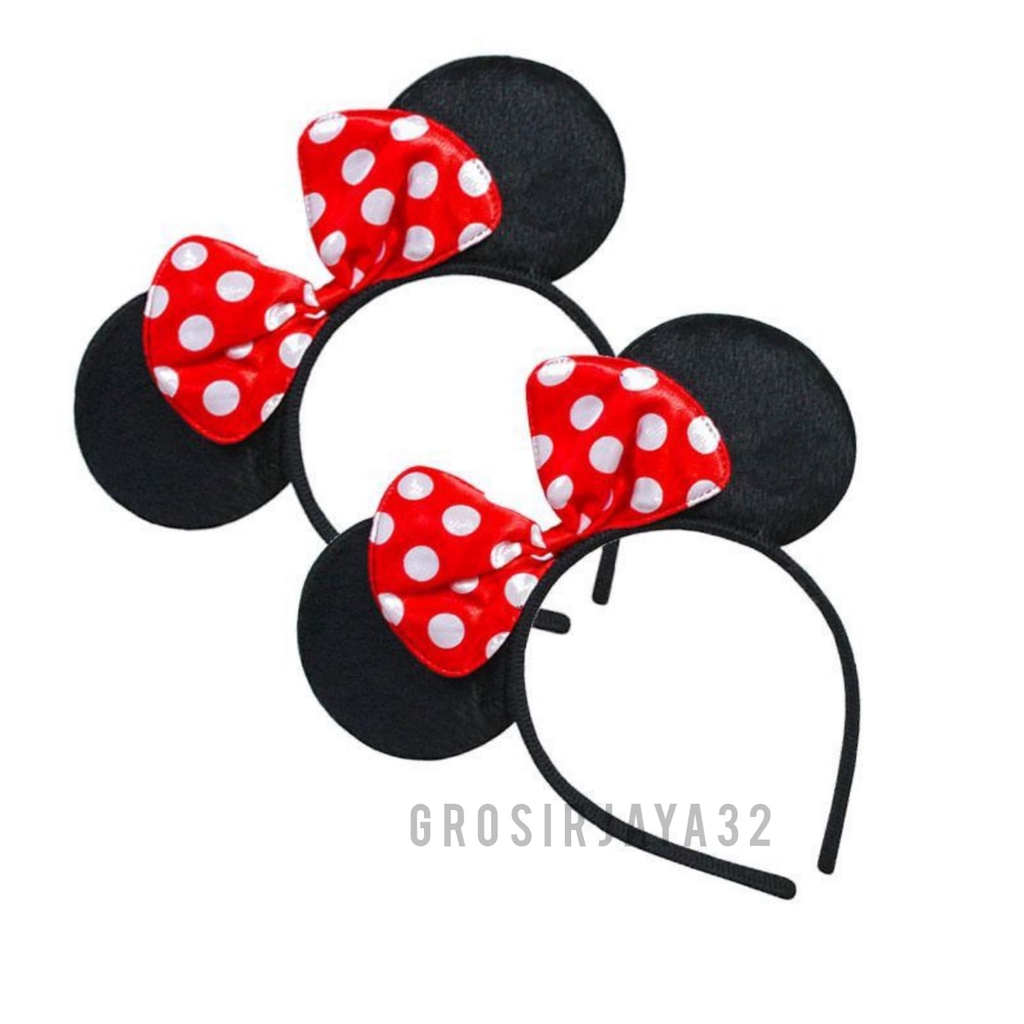 Bando mickey mouse bando aksesoris rambut pita Mickey Mouse Miki Tikus Murah Berkualitas