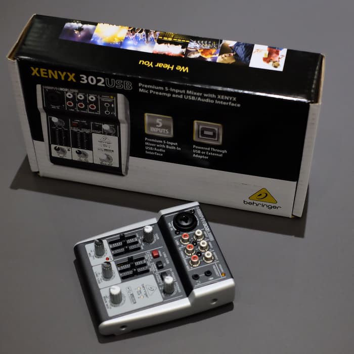 ALAT MUSIK  MIXER BEHRINGER XENYX 302USB with audio interface