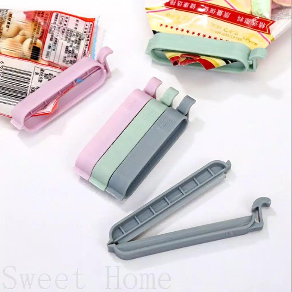 12pcs Klip Penyegel Kantong Makanan Bahan Plastik Swhm
