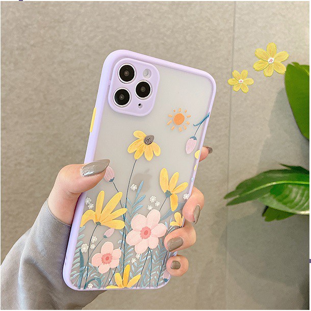 PRINTING HYBRID Flower 4 case mi 11 lite redmi 8 8a 8a pro 9 9a 9c note 8 pro 9 pro 5G 10 realme 5 pro 6 7i c17 8 4g c11 2020 2021 c15 c20 c21 c12 c25 huawei nova 4