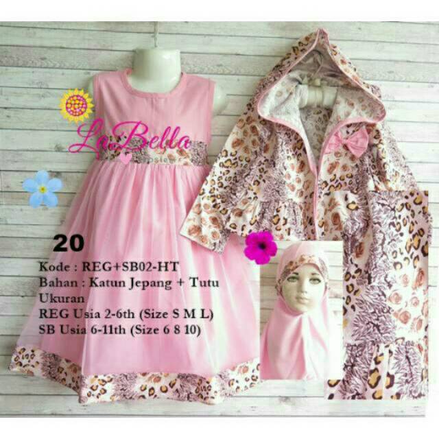 baju gamis anak / baju muslim labella