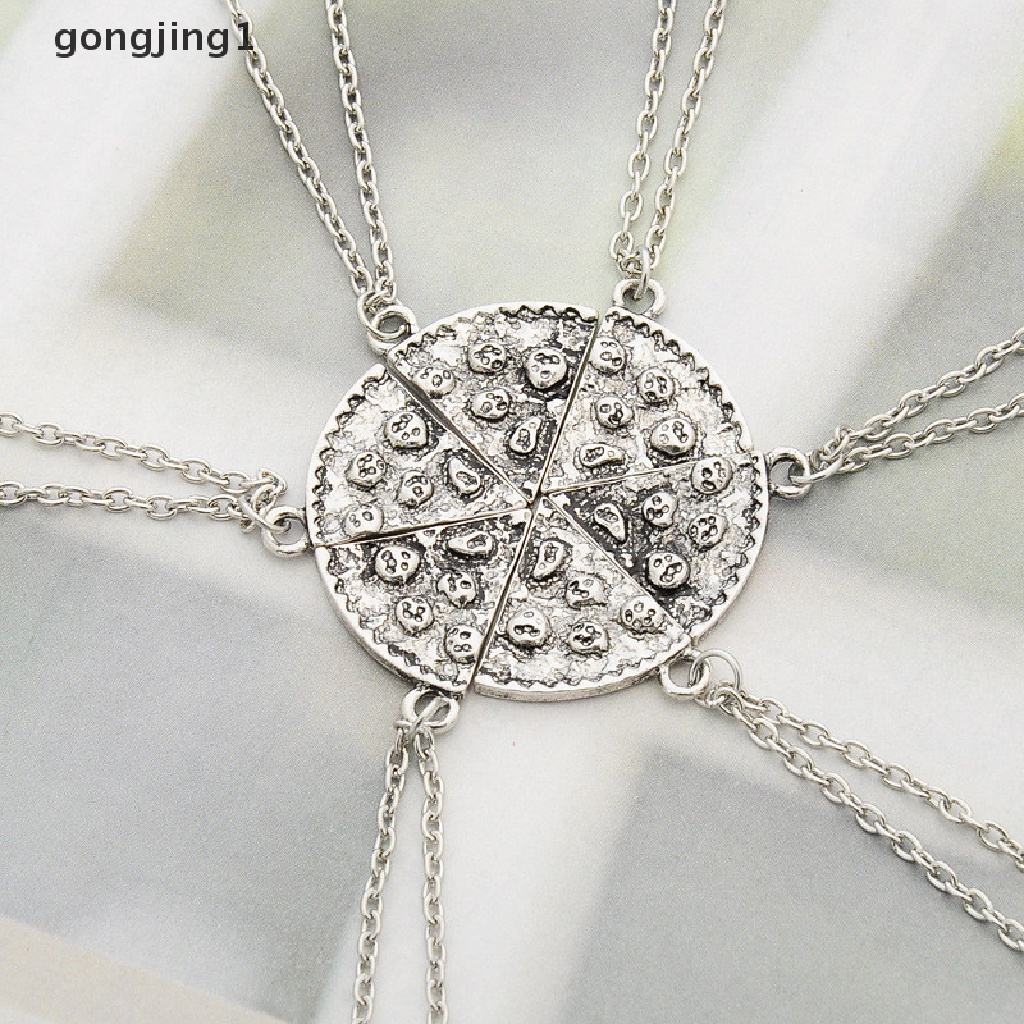 Kalung Liontin Pizza Gaya Vintage Untuk Persahabatan