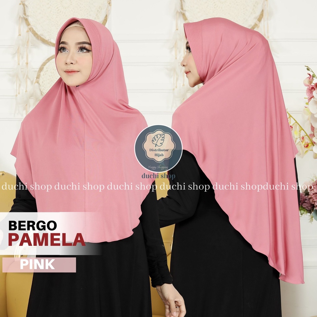 Jilbab bergo pamela Jersey / jilbab sport / Hijab Instan Jersey pinguin Jilbab Bergok Khimar Pinguin PET ANTEM Bahan Jersey Super / Jilbab Bergok Jersey / Kerudung Jersey Premium / Khimar Jersey-DUSTY PINK