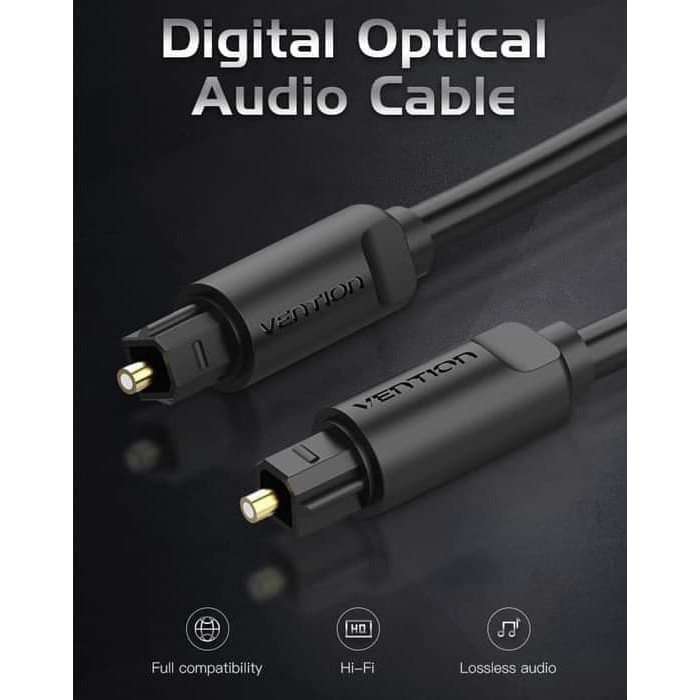 [BAE - 2M] Vention Kabel Toslink Digital Audio Optical / Fiber Optik