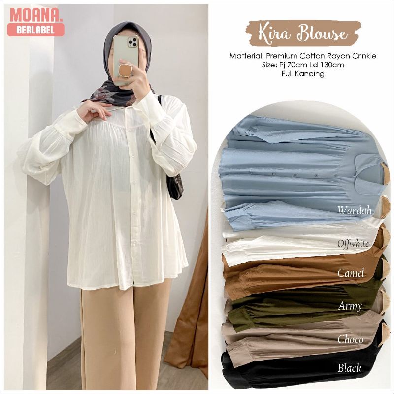 KIRA BLOUSE ORI BY MOANA ATASAN WANITA BLOUSE WANITA