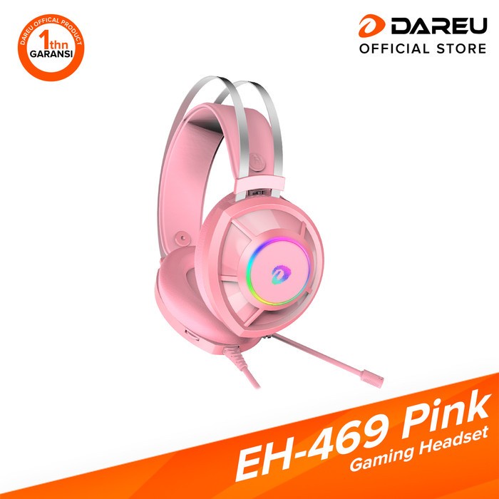 Headset Gaming DAREU EH-469 Pink Edition Kitty