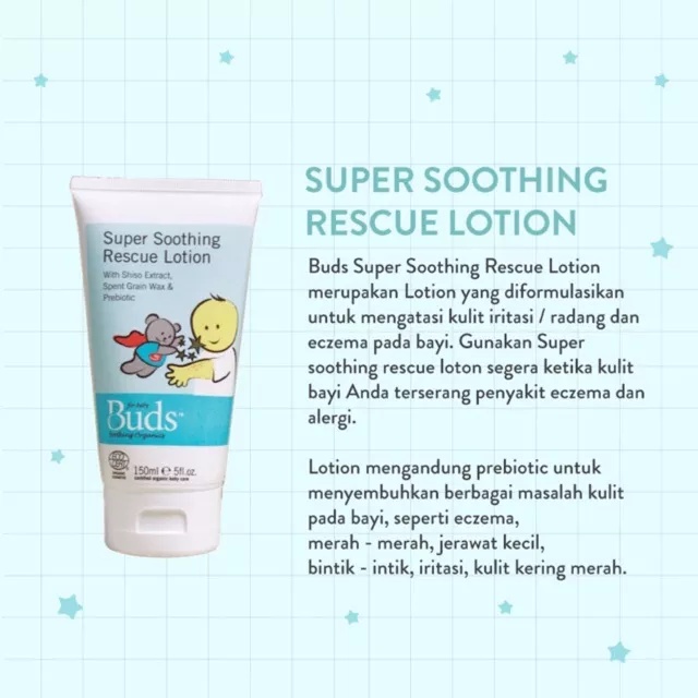 Buds Soothing Rescue Lotion 50ml - Lotion Kulit Sensitif