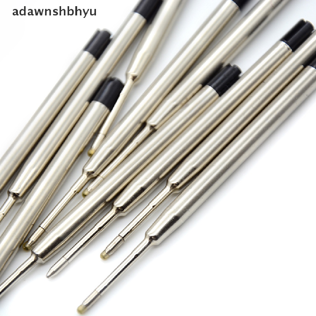 Adawnshbhyu 10pcs Tinta Biru parker style standard 1.0mm ballpoint pen refills nib medium