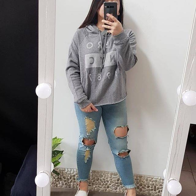 Hoodie crop Aeropostale