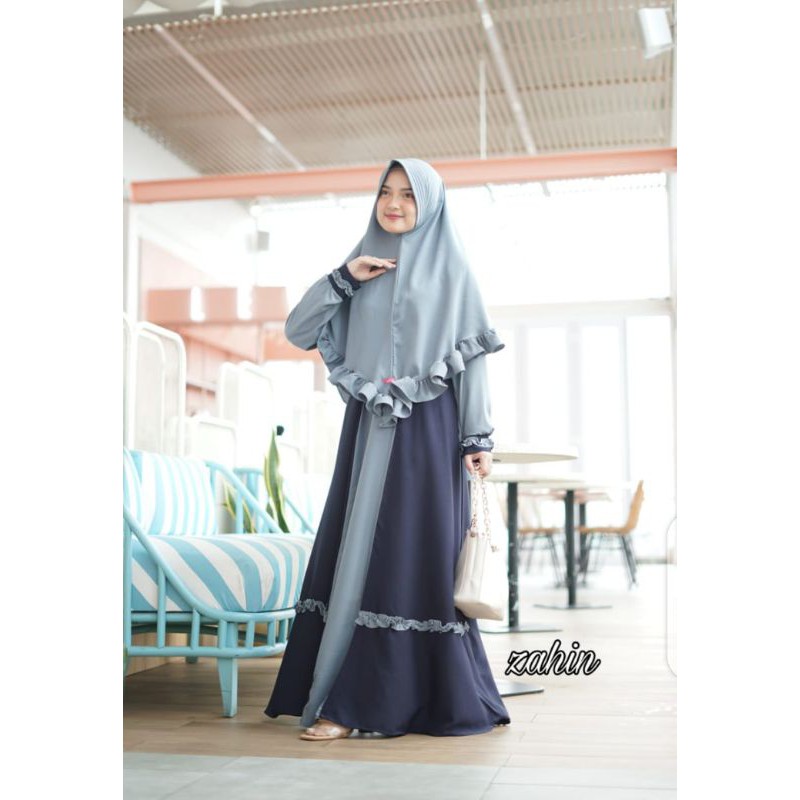 Zahin Sayra Set /Gamis set Hijab.