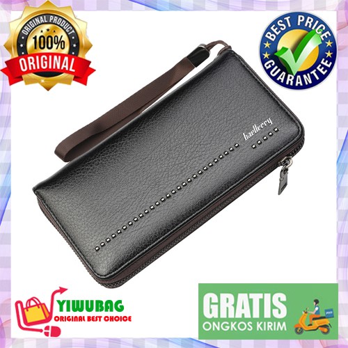 DOMPET PANJANG PRIA WANITA MULTI FUNGSI ORIGINAL BAELLERRY DOMPET KULIT IMPOR ASLI