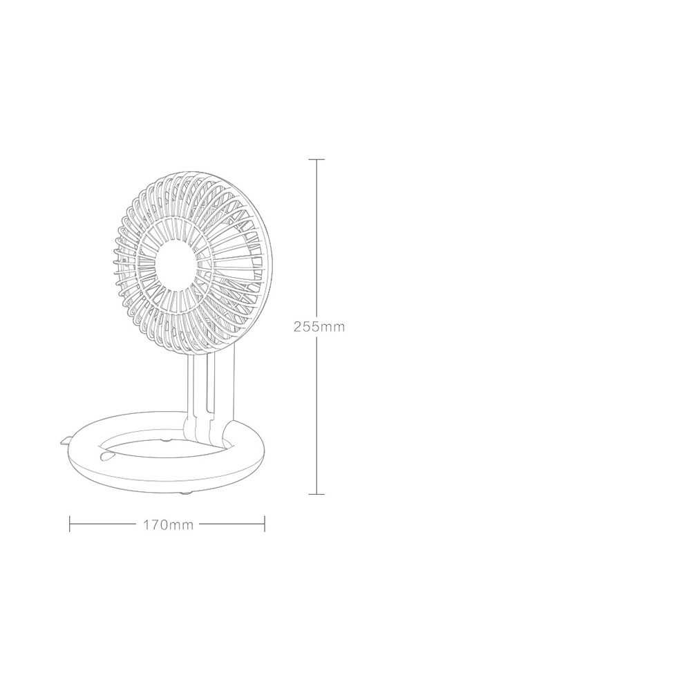 Kipas Angin Lipat Foldable Desktop Fan USB Qualitell - ZSC210611