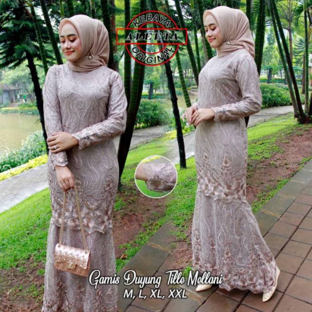 Gamis duyung / gamis pesta duyung / gamis aletta / kebaya terbaru / gamis mewah / gamis tile