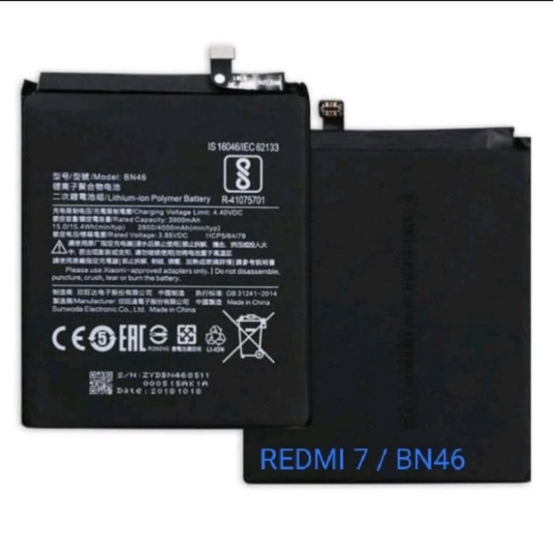 BATERAI REDMI XIAOMI 7 - BN46 ORIGINAL