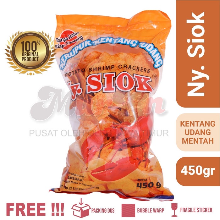 

NEW Kerupuk / Krupuk Kentang Udang Mentah Ny Siok Mur En