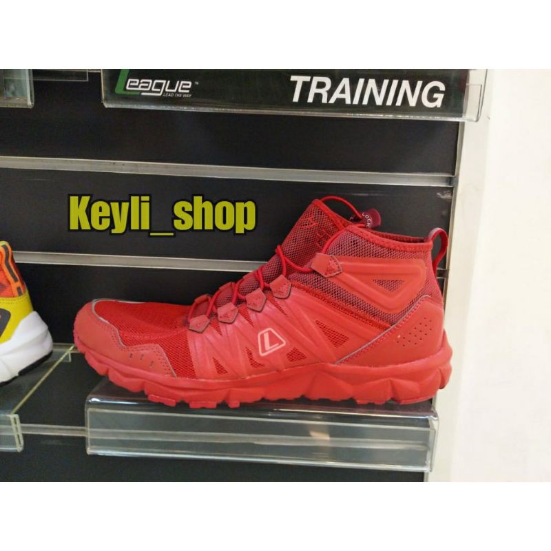 Sepatu League Kumo Mid M Red Running Shoes Cowo Sneakers Pria Merah Original Murah Promo Diskon