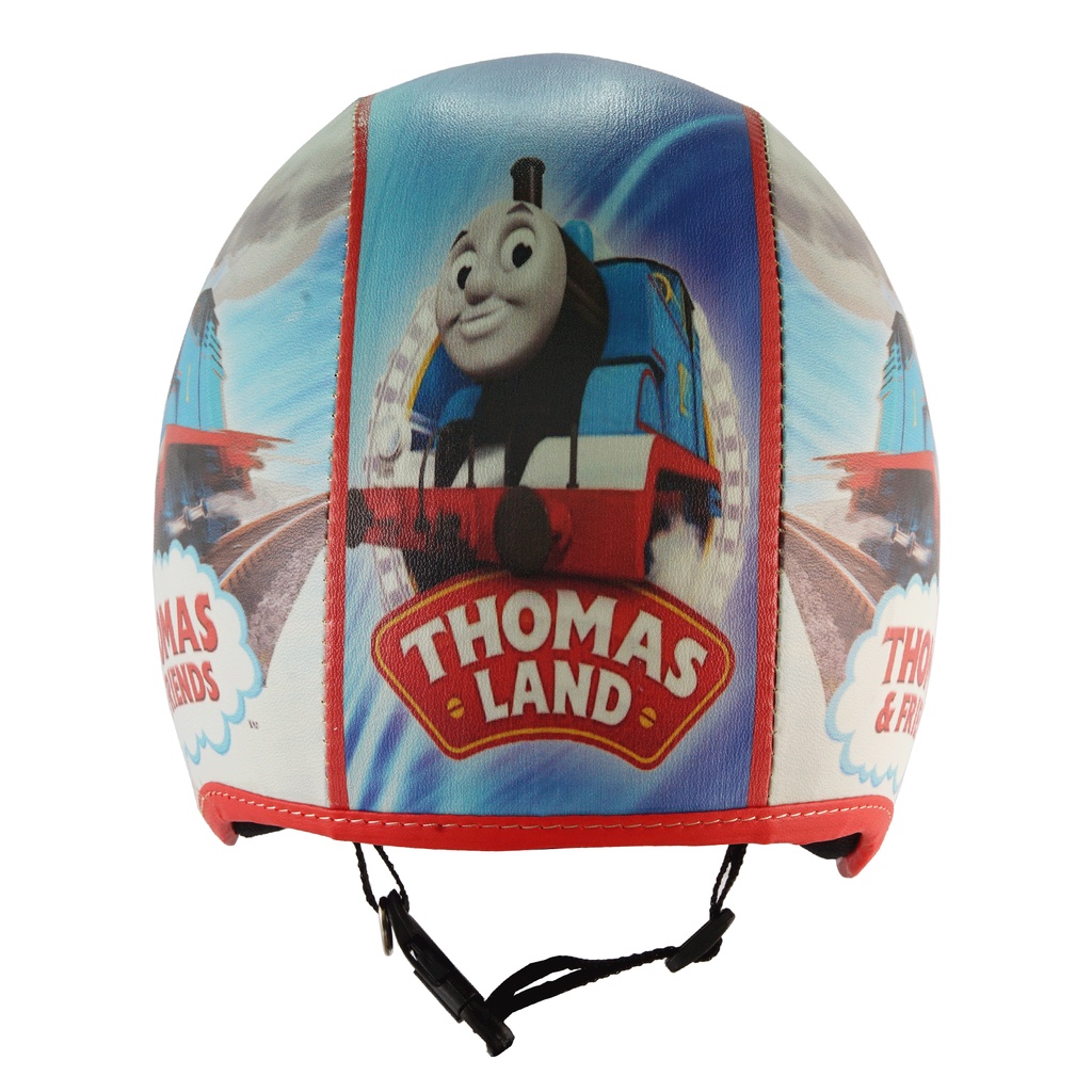 Helm Bogo Retro Anak Untuk Usia 2-6 Tahun Motif Thomas - Biru Merah