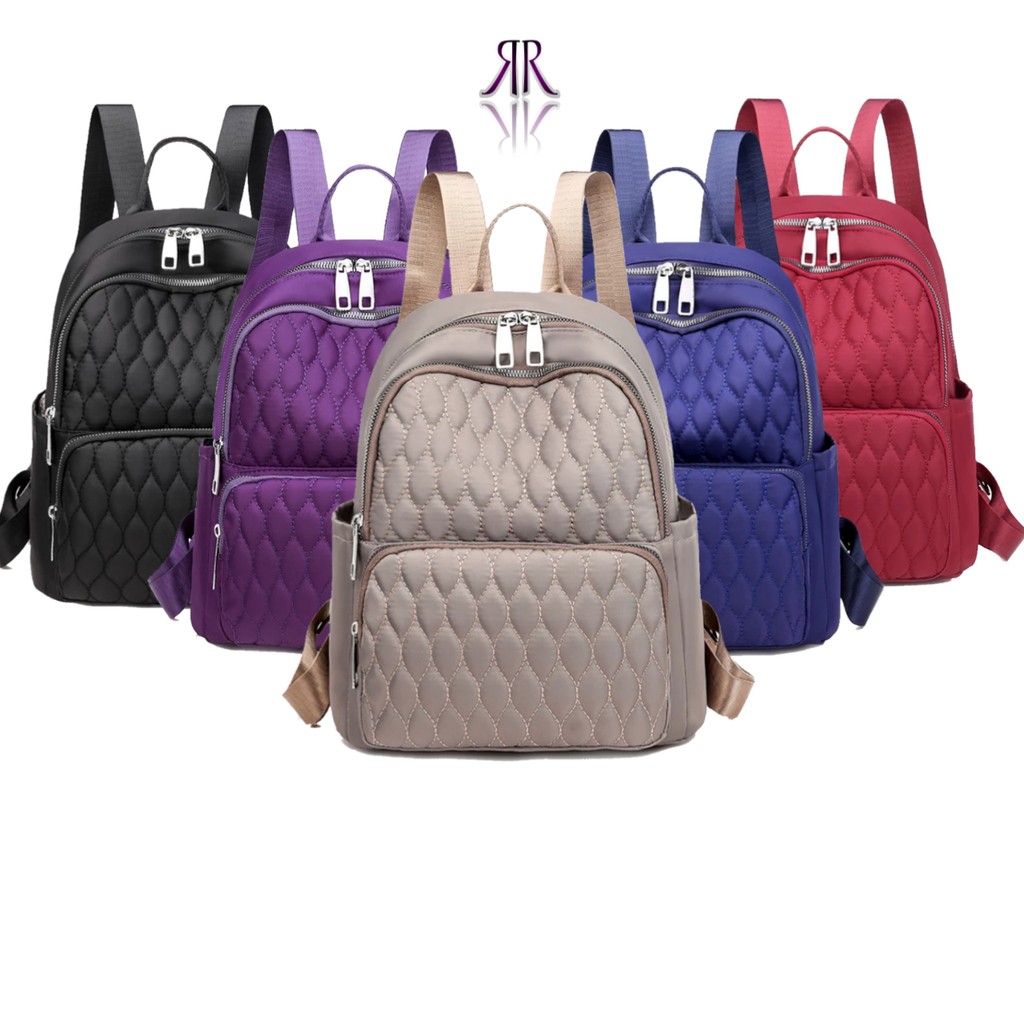 Tas Ransel Wanita Hot Sale Anti-Theft Ransel Desainer Tas Ransel Wanita Berkualitas Nilon Glossy