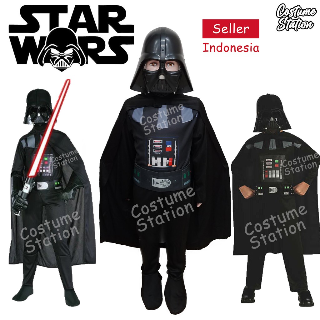 Kostum Star Wars Darth Vader / Costume Lord Vader Star Wars Disney anak laki