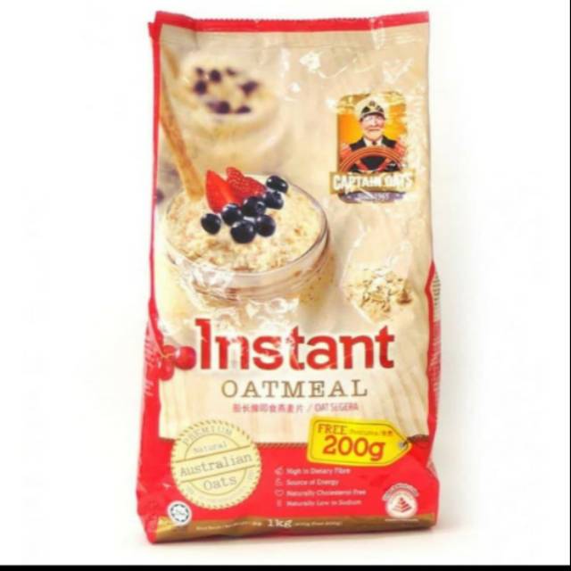 

Captain Oats Instant 1Kg (800gram+free 200gram)