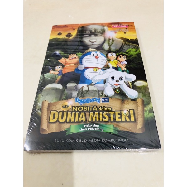 buku komik berwarna doraemon movie new nobita dalam dunia misteri