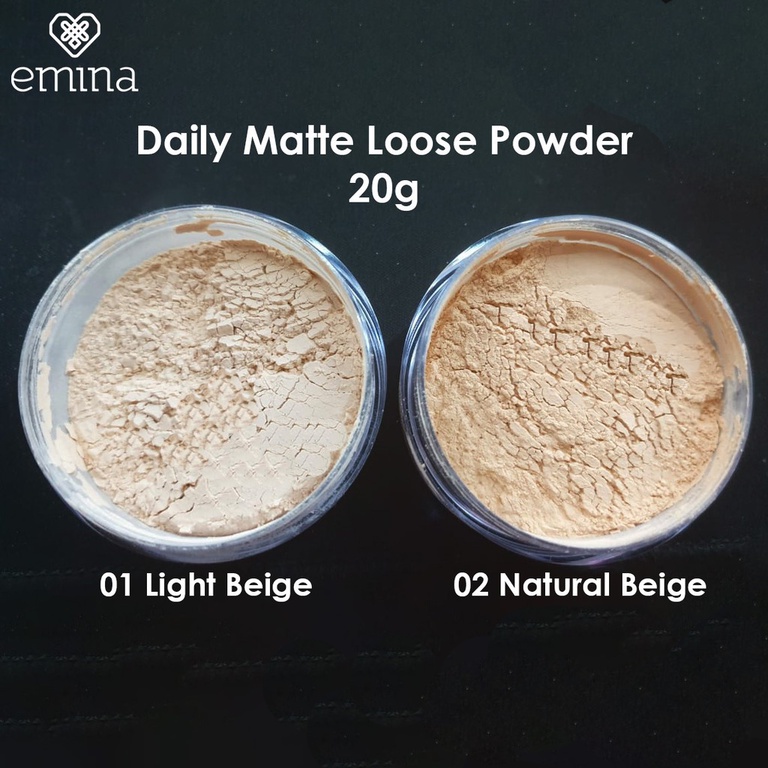 Emina Daily Matte Loose Powder 20gr / Compact Powder 11gr / BB Cream - Bedak Tabur / Padat Oil Control Original BPOM