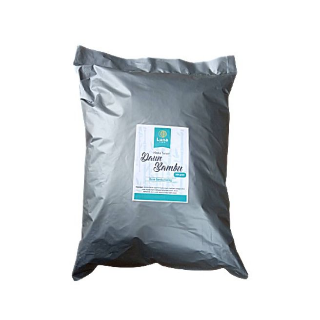 Humus Daun Bambu Kering Kemasan 500 gram Media Tanam Aglaonema Anthurium Monstera