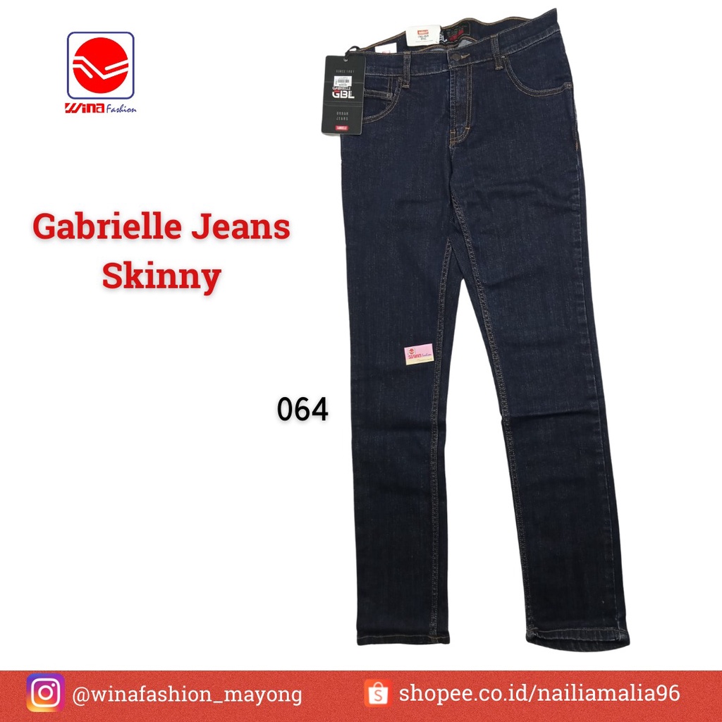 Celana Panjang Pria Gabrielle Bahan Jeans Motif Skinny