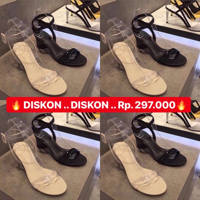 CHARLES N KEITH SHOES ORIGINAL Ck-202T( for transparent ) and Ck-202B ( For Black )